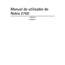 MANUAL DO USUÁRIO NOKIA 2760 USADO